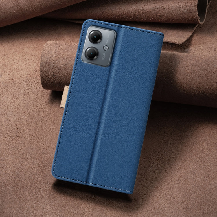 For Motorola Moto G54 5G EU Version Color Matching RFID Anti-theft Leather Phone Case