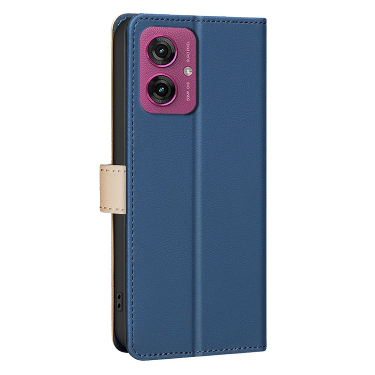 For Motorola Moto G55 Color Matching RFID Anti-theft Leather Phone Case