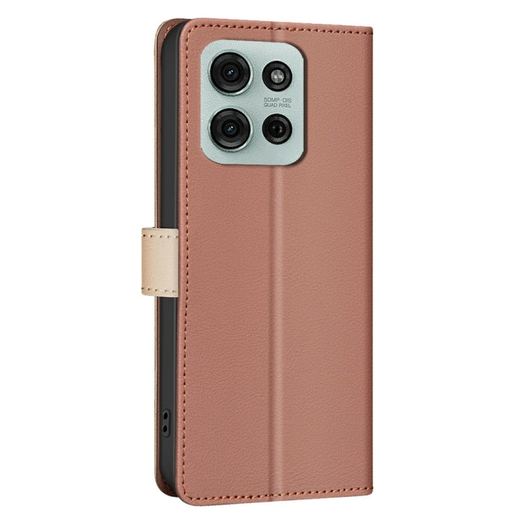 For Motorola Moto G75 5G Color Matching RFID Anti-theft Leather Phone Case