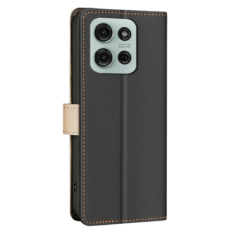 For Motorola Moto G75 5G Color Matching RFID Anti-theft Leather Phone Case