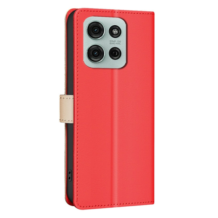 For Motorola Moto G75 5G Color Matching RFID Anti-theft Leather Phone Case