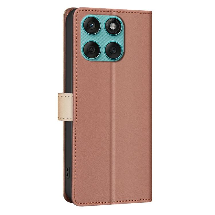 For Motorola Edge 60 Fusion Color Matching RFID Anti-theft Leather Phone Case
