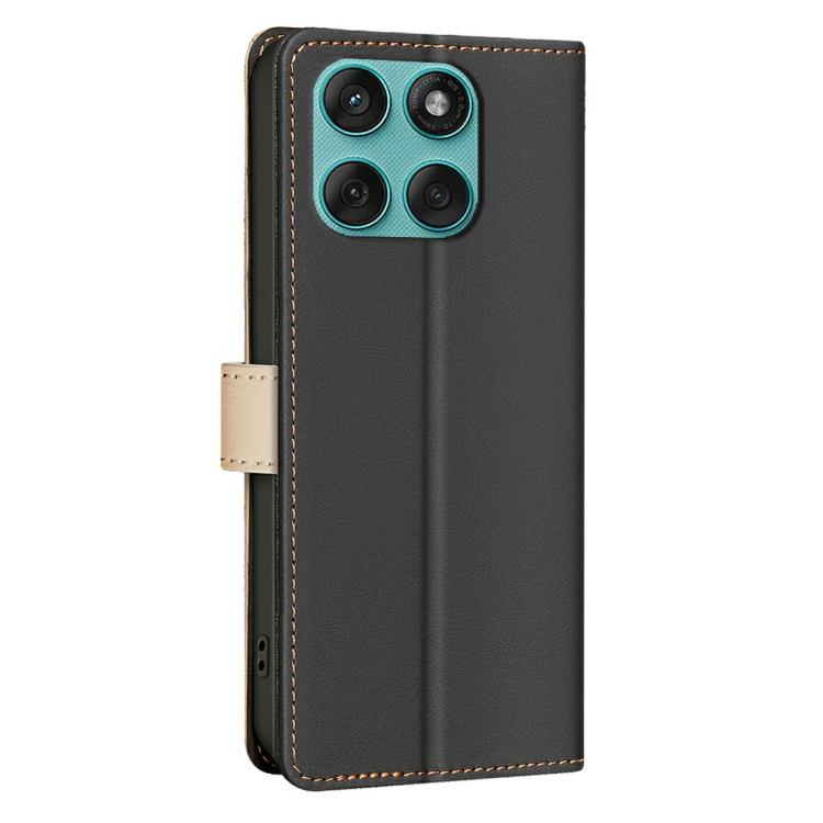 For Motorola Edge 60 Fusion Color Matching RFID Anti-theft Leather Phone Case
