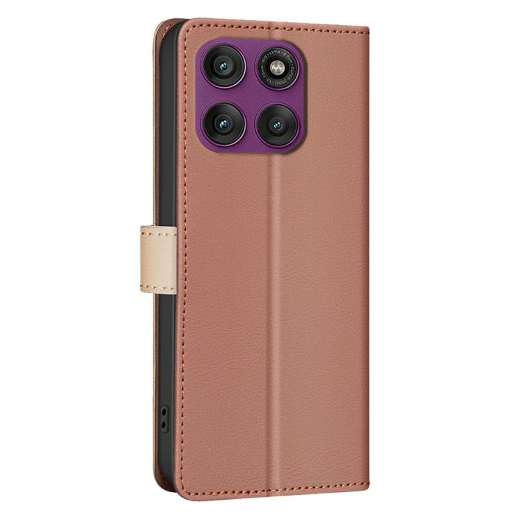 For Motorola Edge 60 Pro Color Matching RFID Anti-theft Leather Phone Case