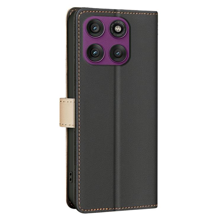 For Motorola Edge 60 Pro Color Matching RFID Anti-theft Leather Phone Case