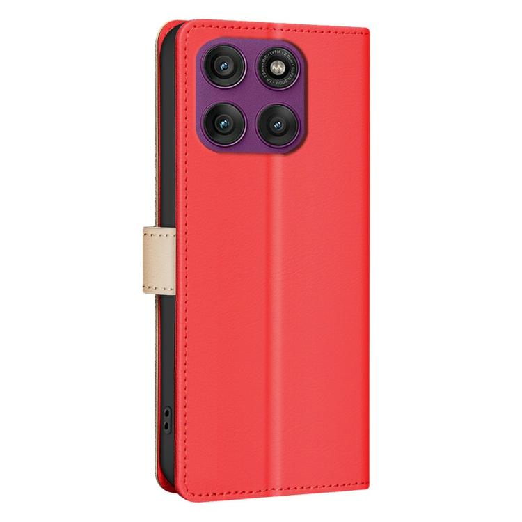For Motorola Edge 60 Pro Color Matching RFID Anti-theft Leather Phone Case