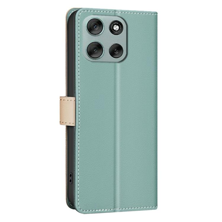 For Motorola Moto G56 5G Color Matching RFID Anti-theft Leather Phone Case