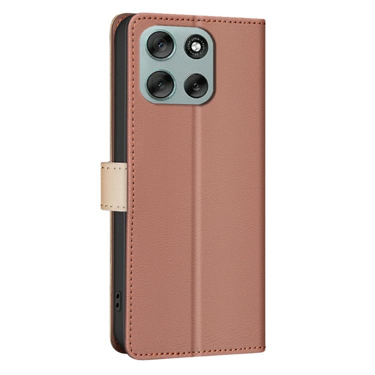 For Motorola Moto G56 5G Color Matching RFID Anti-theft Leather Phone Case