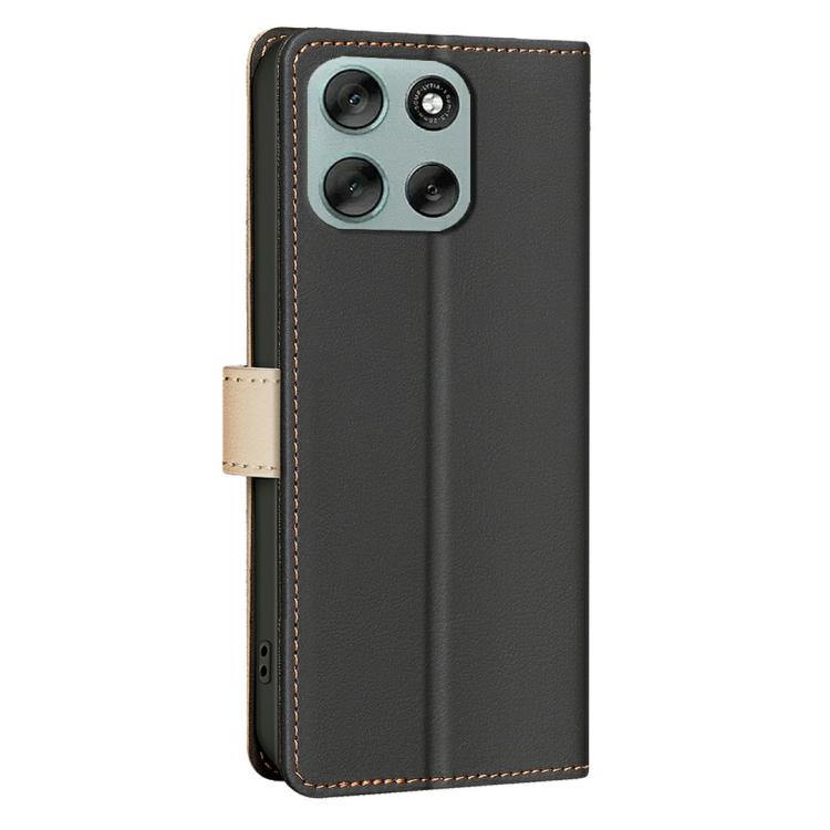 For Motorola Moto G56 5G Color Matching RFID Anti-theft Leather Phone Case
