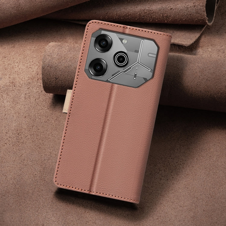 For Tecno Pova 6 / 6 Pro Color Matching RFID Anti-theft Leather Phone Case
