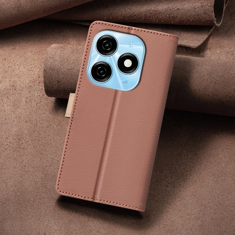For Tecno Spark 20 Color Matching RFID Anti-theft Leather Phone Case