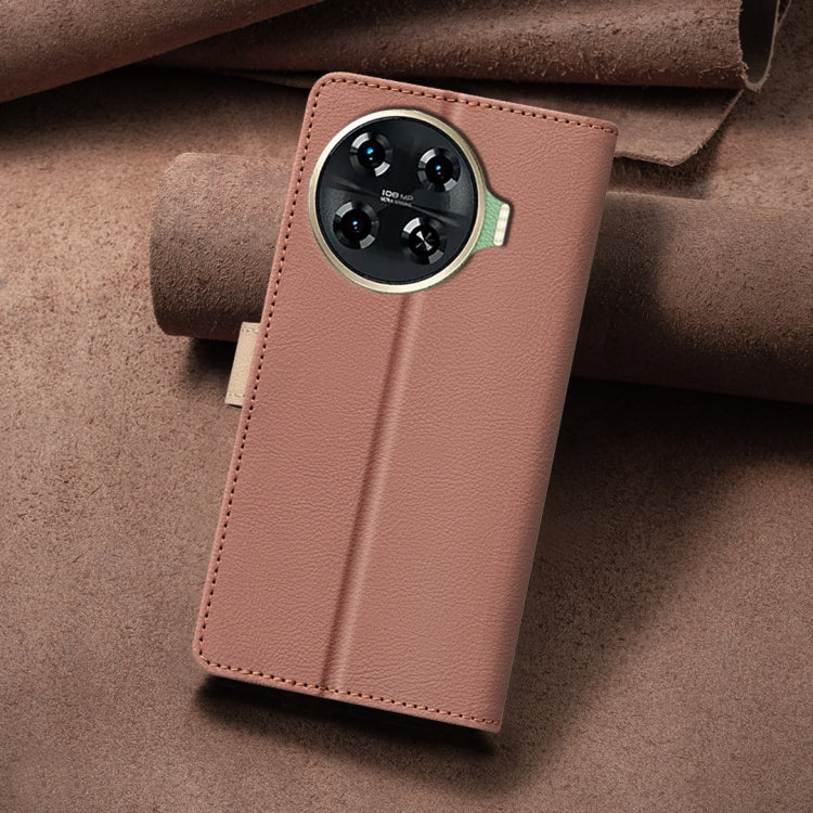 For Tecno Spark 20 Pro+ Color Matching RFID Anti-theft Leather Phone Case