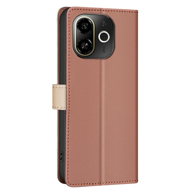 For Tecno POP 9 5G / Spark 30C 5G Color Matching RFID Anti-theft Leather Phone Case