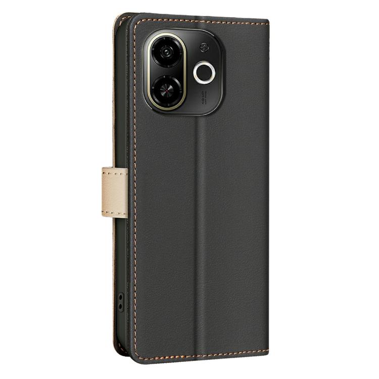 For Tecno POP 9 5G / Spark 30C 5G Color Matching RFID Anti-theft Leather Phone Case