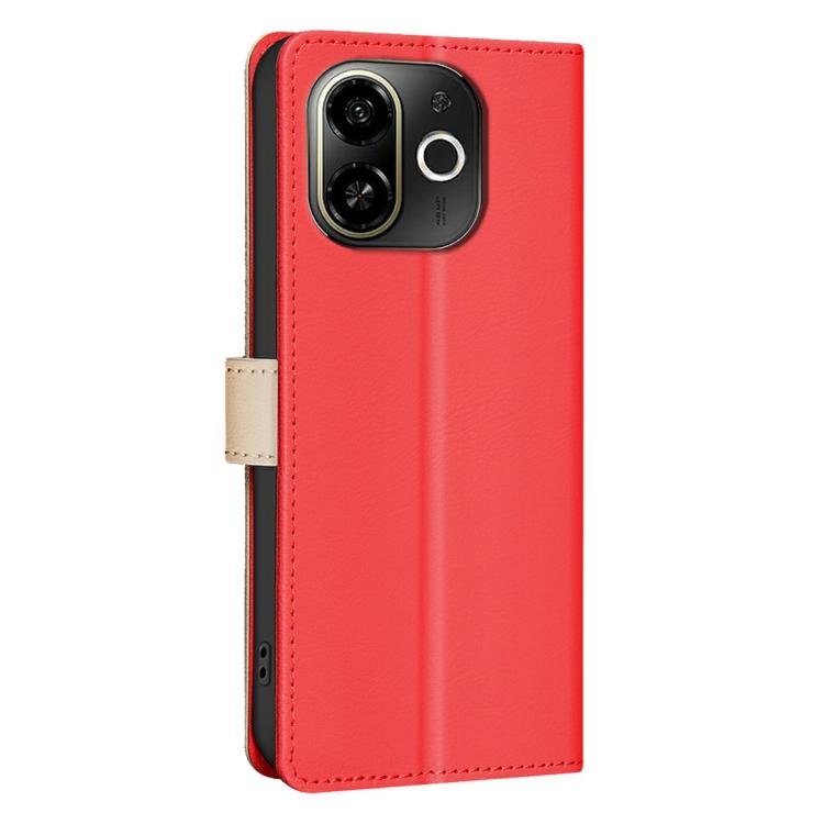 For Tecno POP 9 5G / Spark 30C 5G Color Matching RFID Anti-theft Leather Phone Case