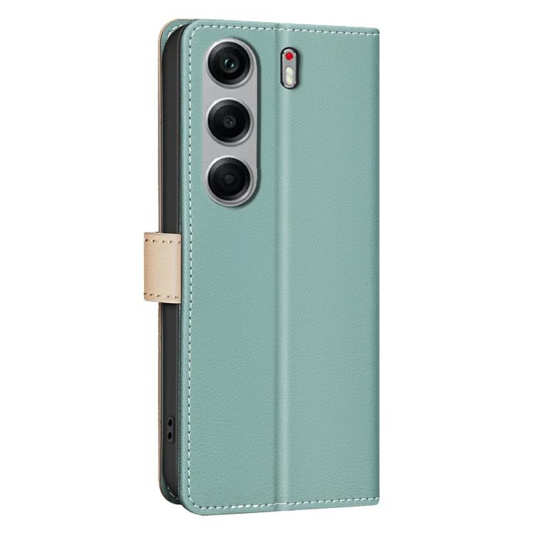 For Tecno Camon 40 Color Matching RFID Anti-theft Leather Phone Case