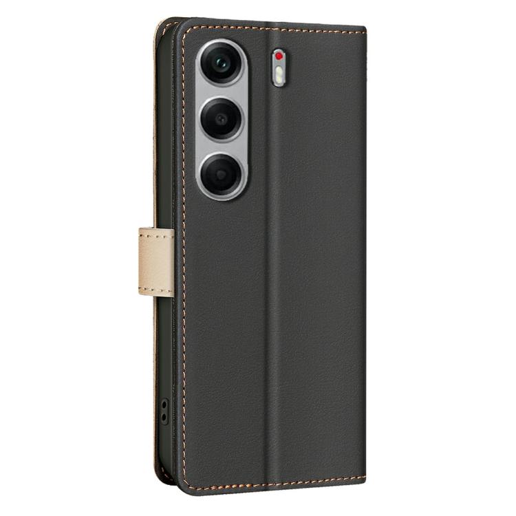 For Tecno Camon 40 Color Matching RFID Anti-theft Leather Phone Case