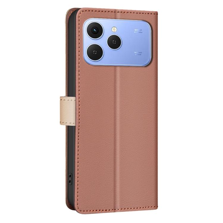 For Tecno Spark 40 4G Color Matching RFID Anti-theft Leather Phone Case