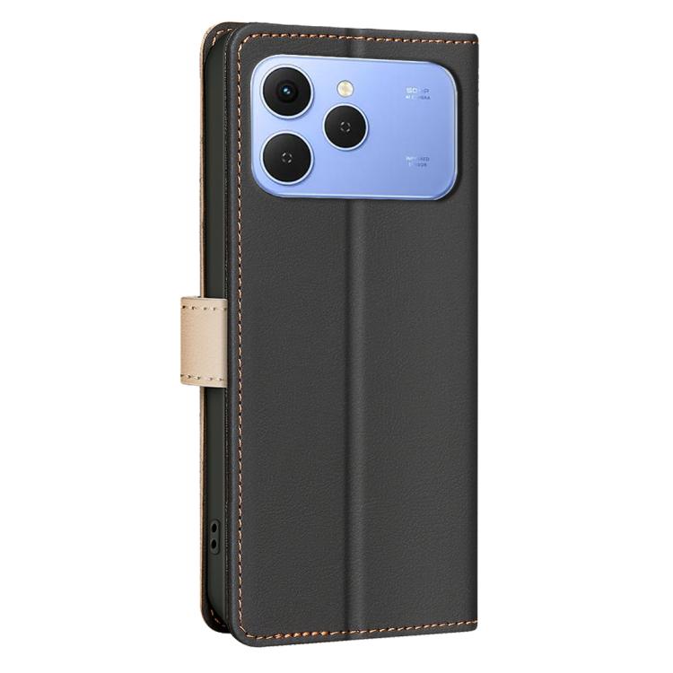 For Tecno Spark 40 4G Color Matching RFID Anti-theft Leather Phone Case