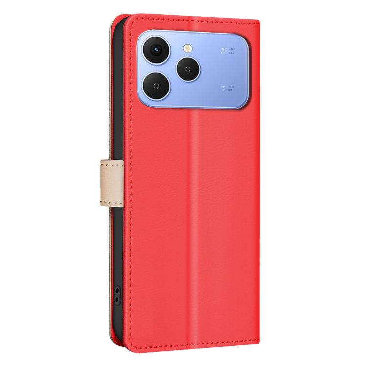 For Tecno Spark 40 4G Color Matching RFID Anti-theft Leather Phone Case