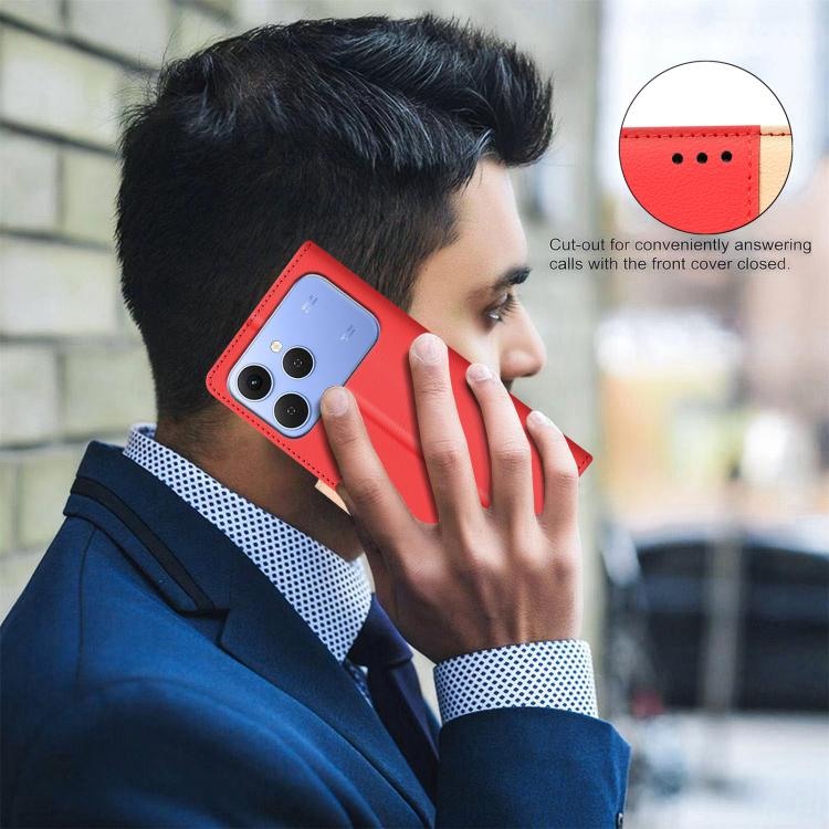 For Tecno Spark 40 4G Color Matching RFID Anti-theft Leather Phone Case