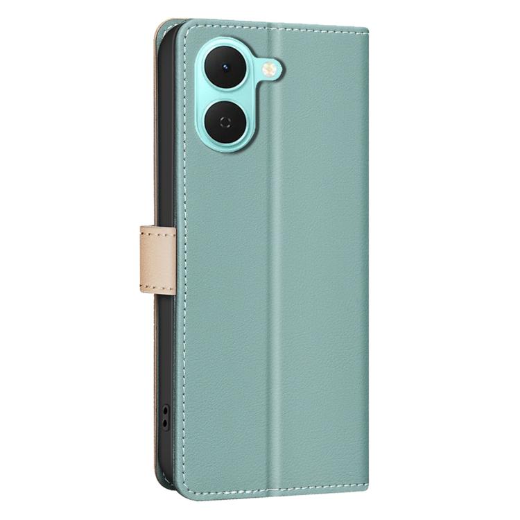 For Tecno Spark Go 3 Color Matching RFID Anti-theft Leather Phone Case