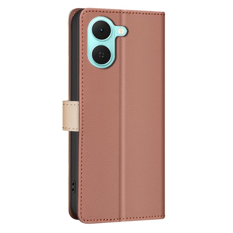 For Tecno Spark Go 3 Color Matching RFID Anti-theft Leather Phone Case