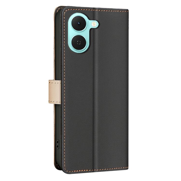 For Tecno Spark Go 3 Color Matching RFID Anti-theft Leather Phone Case