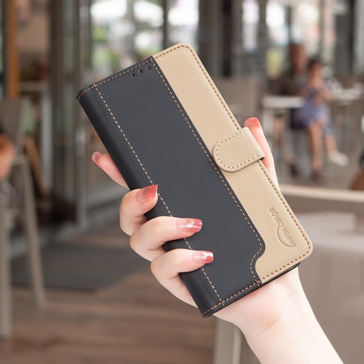 For Tecno Spark Go 3 Color Matching RFID Anti-theft Leather Phone Case