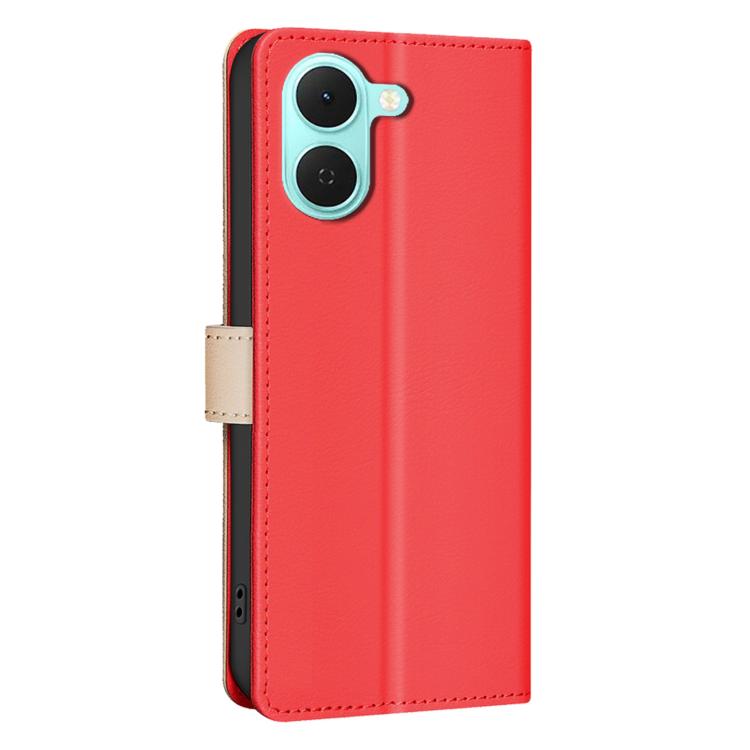For Tecno Spark Go 3 Color Matching RFID Anti-theft Leather Phone Case