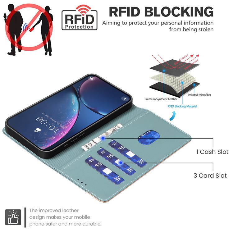 For Tecno Spark 50 4G Color Matching RFID Anti-theft Leather Phone Case