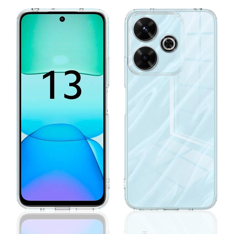 For Redmi Note 13R 5G Scratchproof Acrylic TPU Phone Case - Transparent