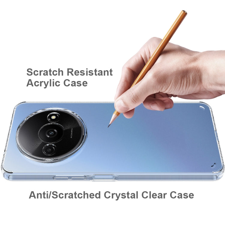 For Redmi A3x Scratchproof Acrylic TPU Phone Case - Transparent