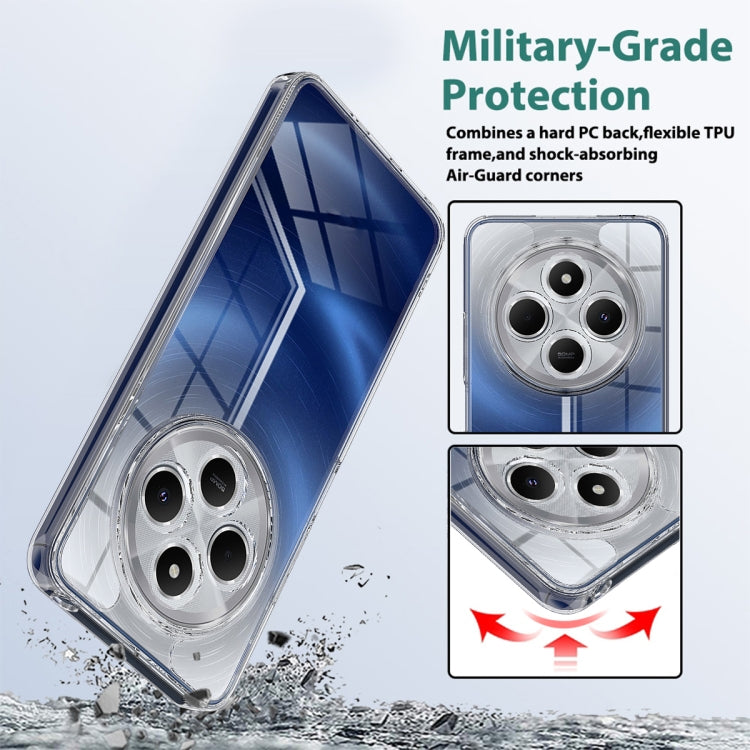 For Redmi 14C 4G / 14R / Poco C75 / A4 5G Scratchproof Acrylic TPU Phone Case - Transparent