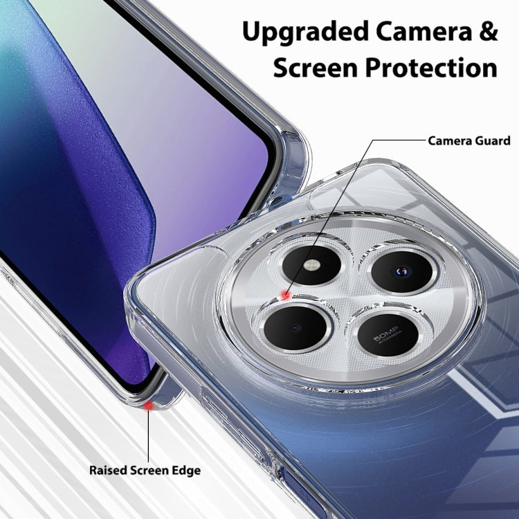 For Redmi 14C 4G / 14R / Poco C75 / A4 5G Scratchproof Acrylic TPU Phone Case - Transparent