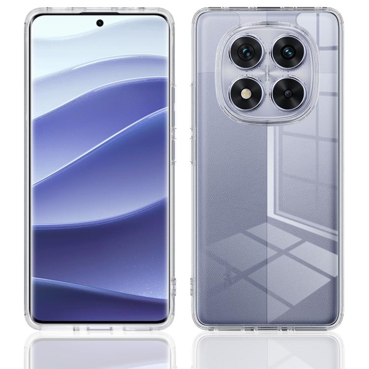For Redmi Note 14 Pro+ 5G Scratchproof Acrylic TPU Phone Case - Transparent