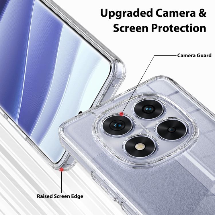 For Redmi Note 14 Pro 4G Scratchproof Acrylic TPU Phone Case - Transparent