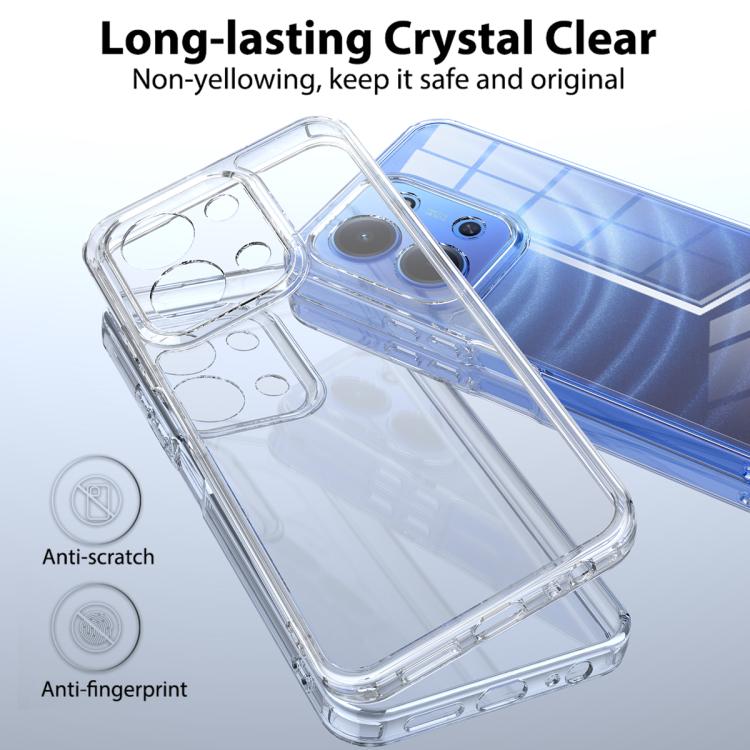 For Redmi 15C 5G/4G EU 173mm / Poco C85 5G Scratchproof Acrylic TPU Phone Case - Transparent