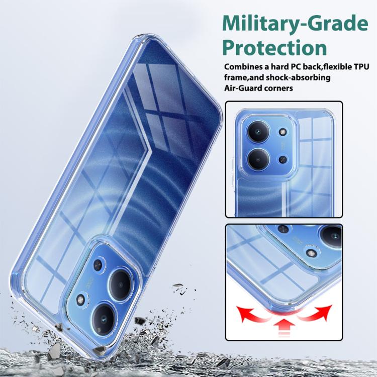 For Redmi 15C 5G/4G EU 173mm / Poco C85 5G Scratchproof Acrylic TPU Phone Case - Transparent