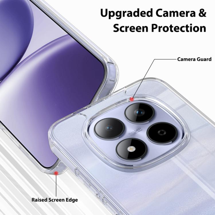 For Redmi Note 15 Pro+ 5G Global 163.3mm Scratchproof Acrylic TPU Phone Case - Transparent