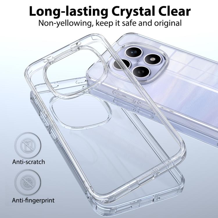 For Redmi Note 15 5G 164mm / Poco M8 5G Scratchproof Acrylic TPU Phone Case - Transparent
