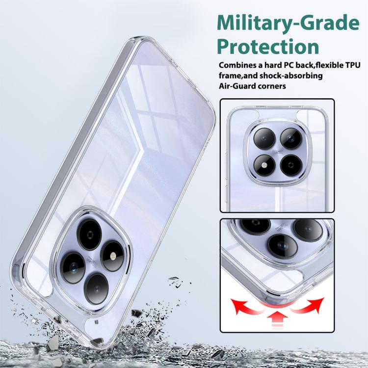 For Redmi Note 15 Pro 4G Global 163.2mm Scratchproof Acrylic TPU Phone Case - Transparent