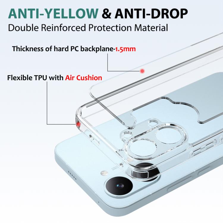 For Redmi Turbo 5 Max 5G / Poco X8 Pro Max Scratchproof Acrylic TPU Phone Case - Transparent