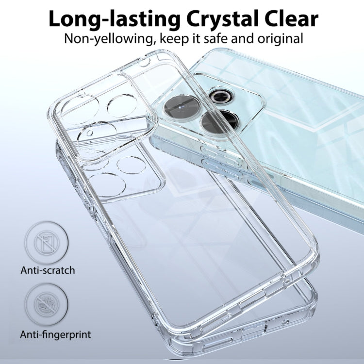 For Xiaomi Poco M6 4G  Scratchproof Acrylic TPU Phone Case - Transparent