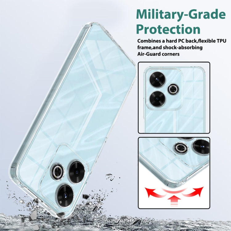 For Xiaomi Poco F6 / Redmi Turbo 3 Scratchproof Acrylic TPU Phone Case - Transparent