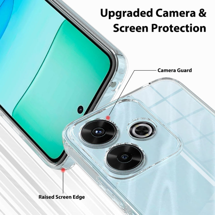 For Xiaomi Poco F6 / Redmi Turbo 3 Scratchproof Acrylic TPU Phone Case - Transparent