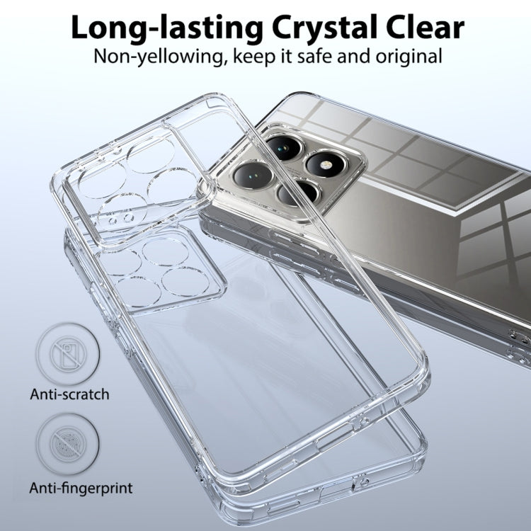 For Xiaomi 14T Pro 5G Scratchproof Acrylic TPU Phone Case - Transparent