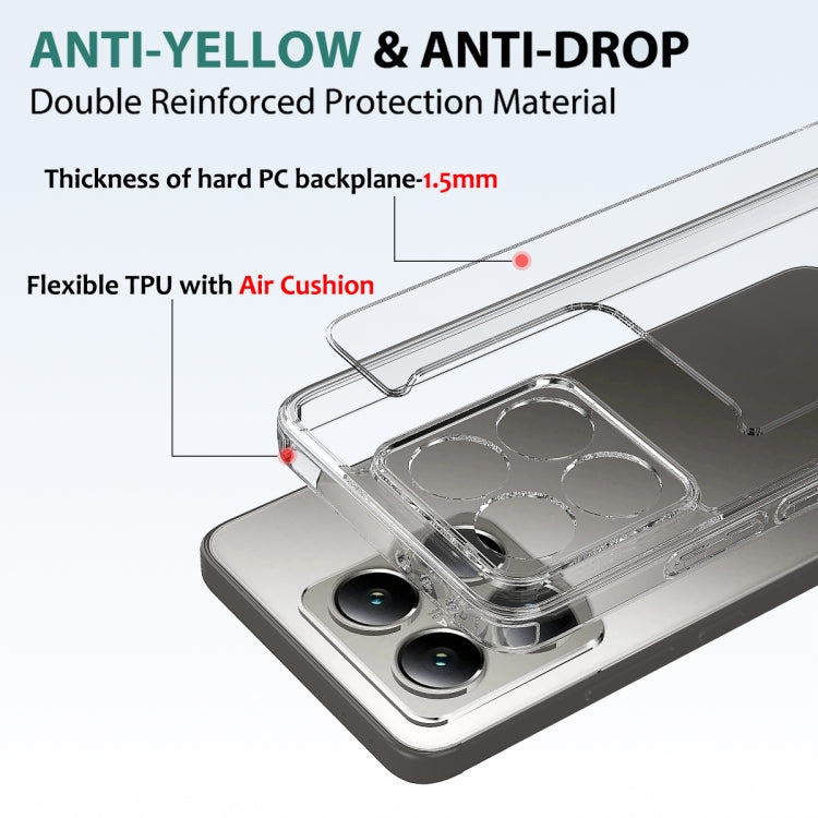 For Xiaomi 14T Pro 5G Scratchproof Acrylic TPU Phone Case - Transparent