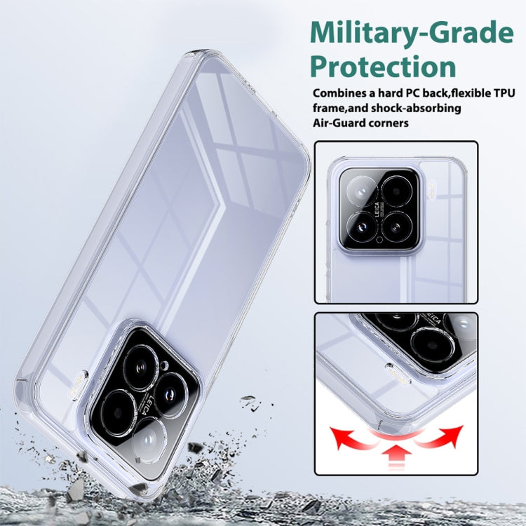For Xiaomi 15 Scratchproof Acrylic TPU Phone Case - Transparent