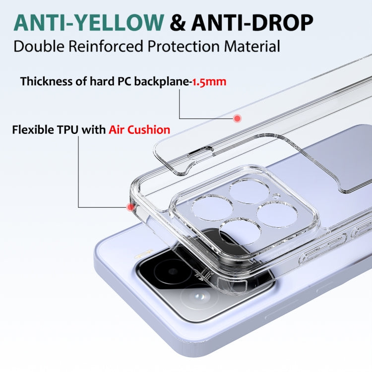 For Xiaomi 15 Scratchproof Acrylic TPU Phone Case - Transparent